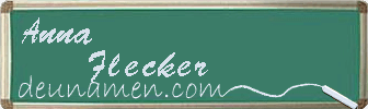 Anna Flecker Visitenkarte